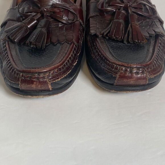 Johnston & Murphy Made in Italy Two-Tone Tassel Loafers – Size 9M